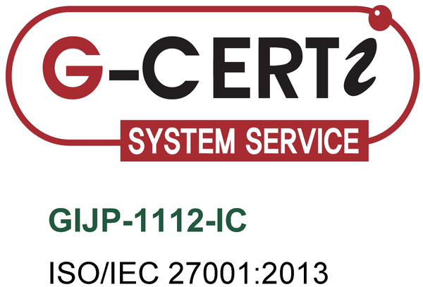 ISO/IEC 27001 認証取得（GIJP-1112-IC）